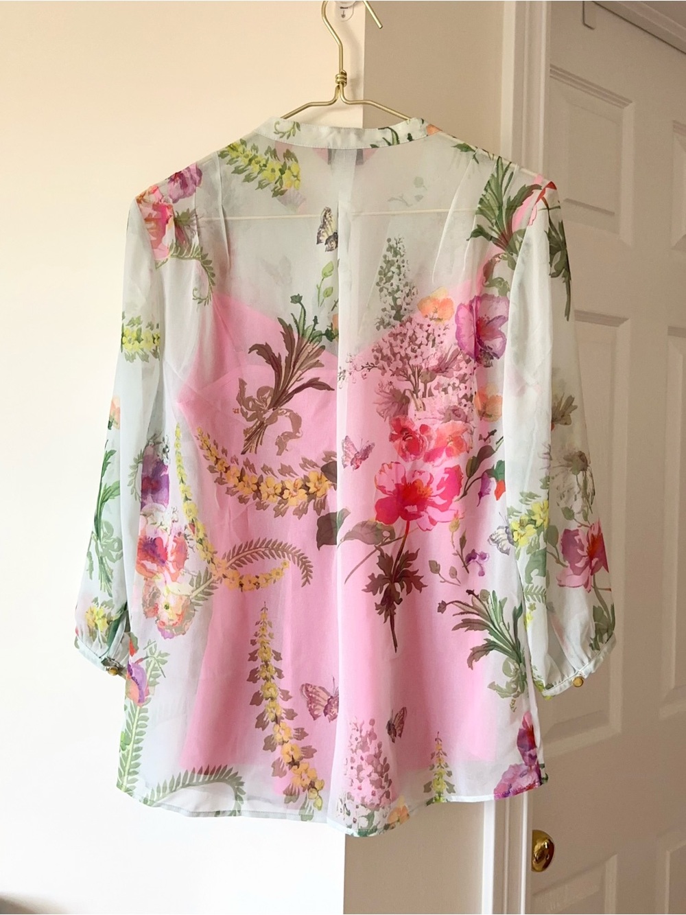 Ted Baker Kimmie Floral Print Blouse - Picture 2 of 5